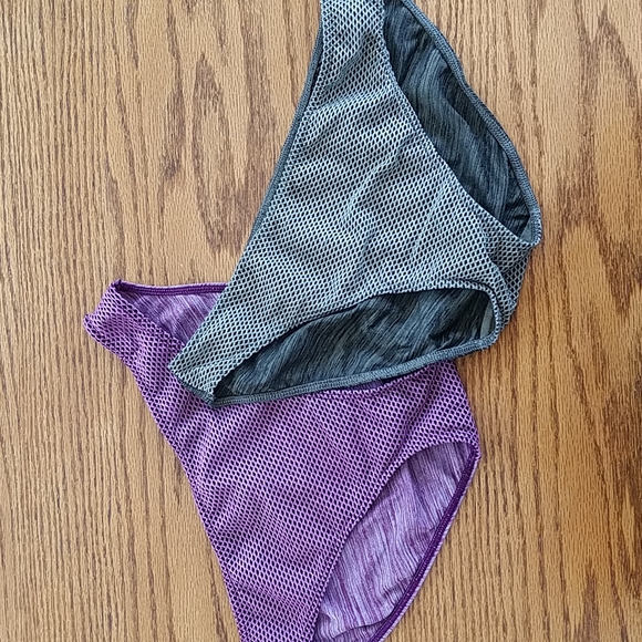 Victoria's Secret Other - Victoria's Secret Mesh Front Bikini Underwear Sexy Comfy Purple Green